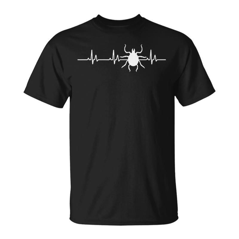 Cool Tick Heartbeat Outfit Love Parasites And Ticks T-Shirt