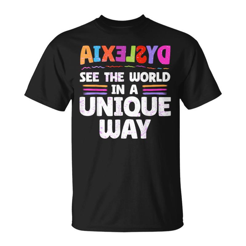 Dyslexic Therapy Dyslexia Teacher Awareness T-Shirt