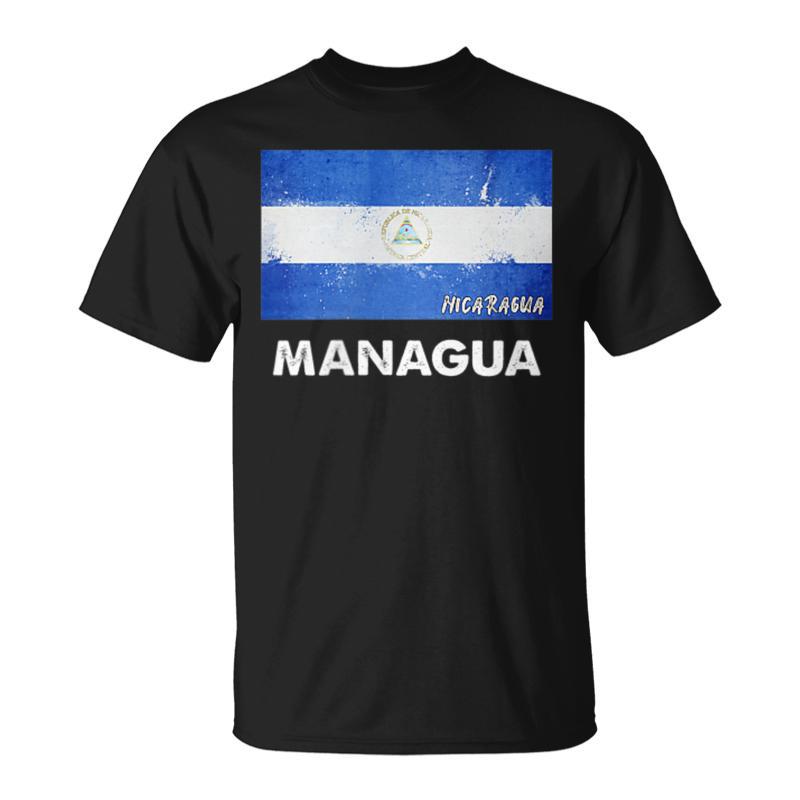 Managua Nicaragua Flag Managua T-Shirt