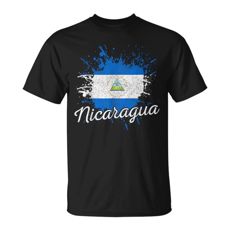 Nicaragua Flag Vintage Souvenir T-Shirt