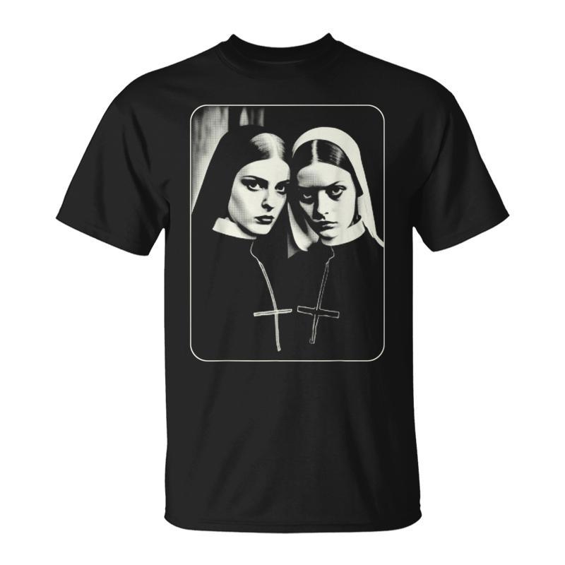 Occult Dark Art Unholy Nun Gothic Men T-Shirt