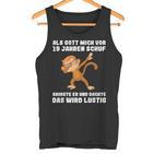 19 Jahre Als Gott Michor 19 Jahen Kref 19Th Birthday Tank Top