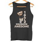 52 Geburtstag Herren Damen 1972 Original Awesome Teddybär Tank Top