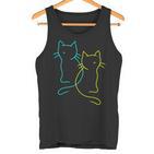 80S 90S Cats Retro Kittenintage Cat Children's Tank Top