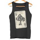 Ace Of Spades We're All Mad Here Alice In Wonderland Tank Top