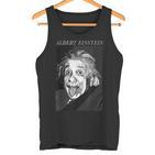 Albert Einstein Logic Quote Front Back Tank Top