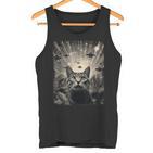 Alien Ufo Selfie Cat Tank Top