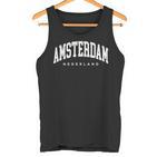 Amsterdam Netherlands Europearsity Style Travel Trip Group Tank Top