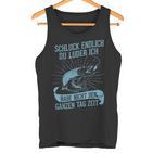 Angler Fishing Pike Du Luder Tank Top