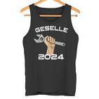 Bestandene Gesellenprüfung Gesellenbrief Azubi Geselle 2024 Tank Top