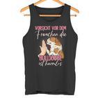 Beware Of The Frauchen Bulldog Tank Top