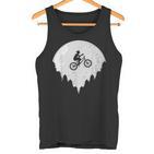 Bicycle Bmx Driver Full Moon  Tank Top