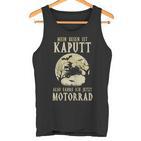 Biker Mein Besen Ist Kaputt Ich Fahre Motorrad Hexen German Langu Tank Top