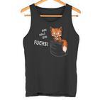 Bin Halt Ein Fuchs Gewitztes Fuchs In Meiner Tasche German Langu Tank Top