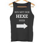 Bin Mit Der Hexe Hier Wizard Tank Top