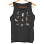 Bird Motif Garden Birds Songbirds Birds Tits Bunnels Sparrow Tank Top