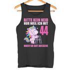 Bitte Kein Eneid Gut Aussehe 44 Jahre Unicorn 44Th Birthday Tank Top