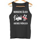 Car Mechanic Mechatronics Ölich Abends Happy Tank Top