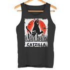 Catzilla Kitten And Cat Tank Top