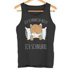 Cute Cat Pyjamas Ich Schnarche Nicht Ich Schnurre Tank Top