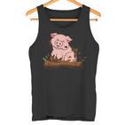 Cute Pig Farm Farming Pig Tank Top