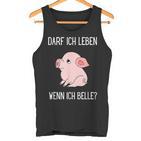 Darf Ich Leben Wenn Ich Belle Animal Loveeganegetarian Tank Top