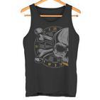 Dart Skull And Dartboard Retro Dart Tank Top