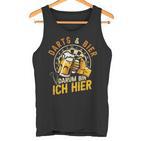 Darts Und Bier Darum Bin Ich Hier Dartspieler Dart Tank Top