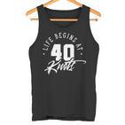 Das Leben Beginnt Bei 40 Knots Kitesurfing Kitesurfer Kitesurf Tank Top