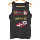 Denmark Football Pride Danish Flag Football Retro Jersey Tank Top