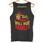 Der Tut Nix Der Will Nur Brawlen Spielenideo Games Tank Top