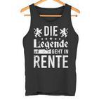 Die Legende Geht In Rentner The Legend Goes Tank Top