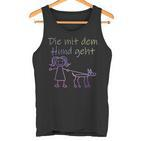 Die Mit Dem Hund Geht Half-Sleeve Die Mit Dem Hund Gehen German Lang Tank Top