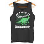 Dinosaur My Favourite Dinosaur Parasaurolophus Tank Top