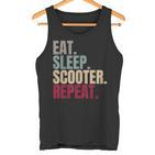 Eat Sleep Scooter Repeat Tank Top