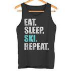 Eat Sleep Ski Repeat Tank Top