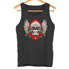 Feliz Dia De Los Muertos Sugar Skull Heaven Angel Tank Top