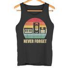 Never Forget Audio Cassette 70S 80S 90S  Tank Top