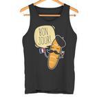 French Baguette Bonjour With France Flag Tank Top