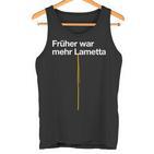 Früher War Mehr Tinsel Christmas Tree Christmas S Tank Top