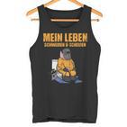 Mein Leben Sweat Und Scheißen Welder Slogan Tank Top