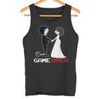 Game Over Wedding Groom Jga  Tank Top