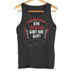 Gaming Headphones Ein Marvin Gibt Nie Auf Personalised Tank Top