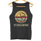 Geocaching Geocacher Geocache Gps Outfitintage Retro Tank Top