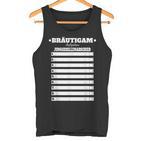 Groom Polterer Stag Party Tasks Fun Tank Top