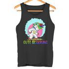 Gute Besserung Unicorn Unicorn Belly Pain Sick Flu Tank Top