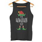 Hawaii-Elfenhemd Lustige Familie Passende Gruppe Weihnachtselfe Tank Top