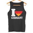 With I Heart Deutschland I Heart Germany Germany Flag Tank Top