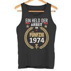 Held Der Arbeit Onostalgia 50Th Birthday 1974 Ddr Tank Top