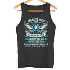 Herren Als Gott Michor 40 Jahen Krinste Er 40Th Birthday Tank Top